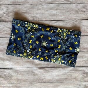 Zoozatz University Of Michigan Bandeau / Tube Top / Strapless size Large